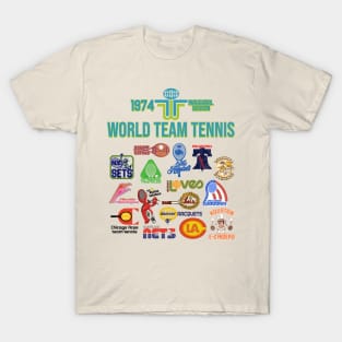 1974 Inaugural Season Defunct Team Tennis T-Shirt